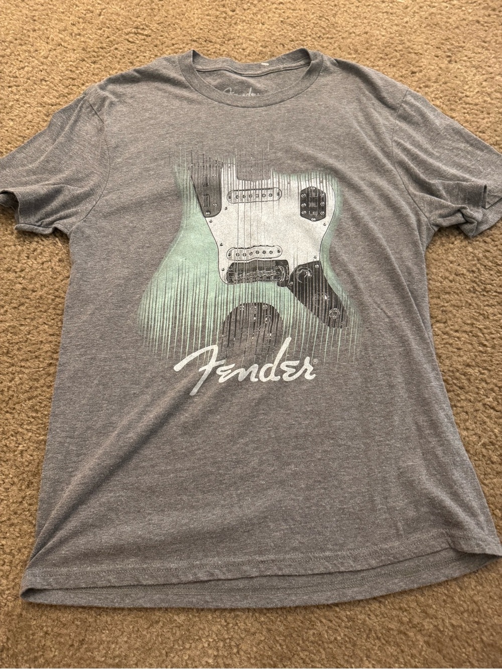 Fender women’s Gray Graphic Guitar Tee